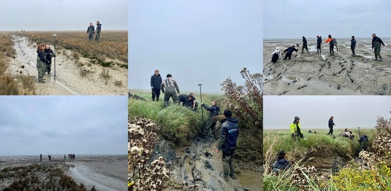 Students from Delta Patrol conducting rapid response measurements at Zuidgors, deploying instrumentation ahead of an upcoming storm to capture the impact of extreme weather events on delta dynamics, while also gaining hands-on experience in coastal resilience.